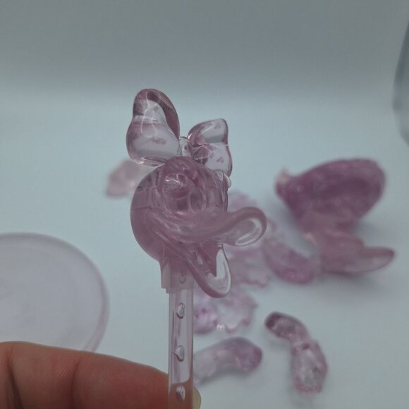 Disney Daisy Duck Crystal Puzzle 3D Stacking Pink Replacement Pieces Incomplete - Picture 4 of 8